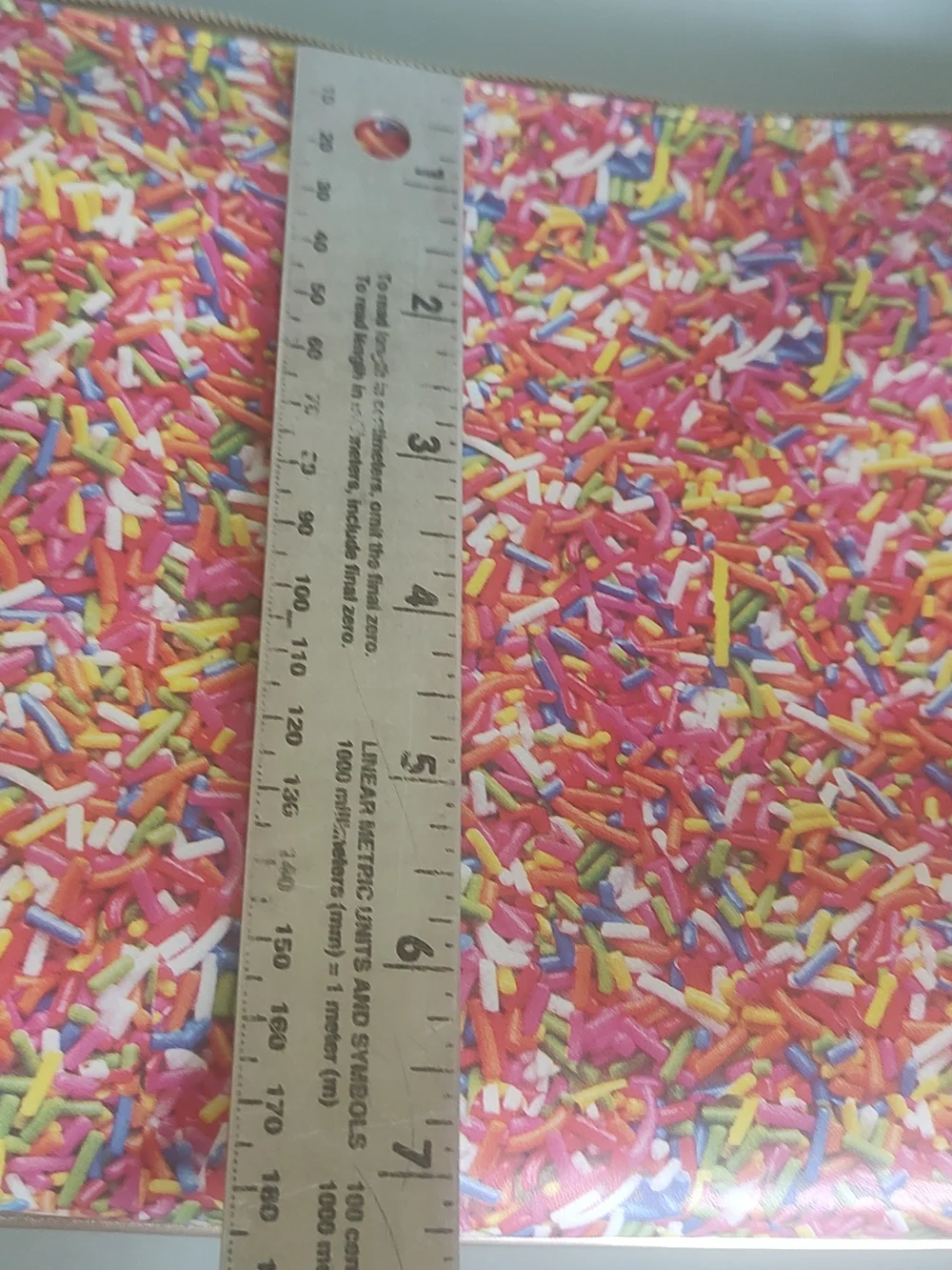 Sprinkle Print Pink Wristlet Clutch